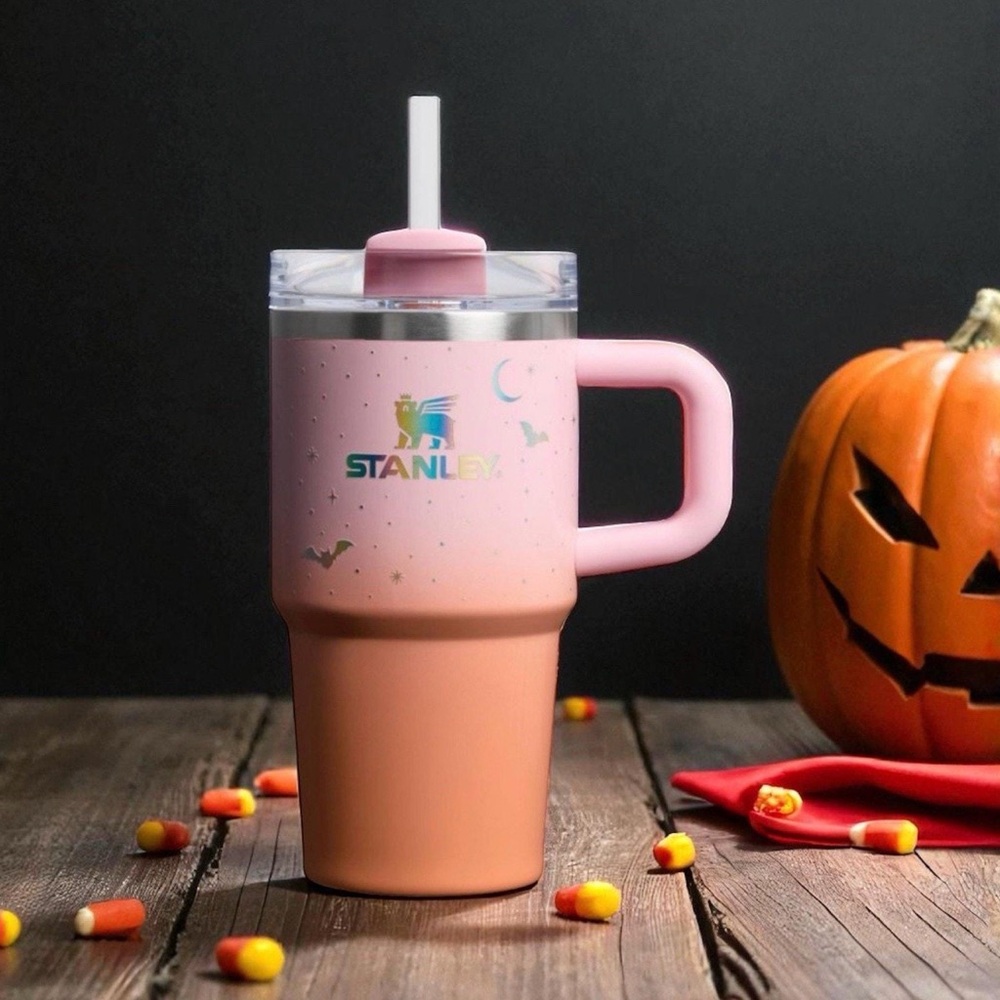 Stanley 20 oz Pink Glow-in-the-Dark Tumbler, a
2025 Halloween limited edition